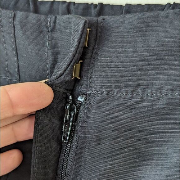 J crew Straight-leg Black Utility Pant With Surplus Pockets women's sz 8 - Picture 8 of 15